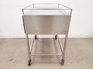 Thumbnail image of Stainless Steel Mobile Utility Table with 2 Drawers