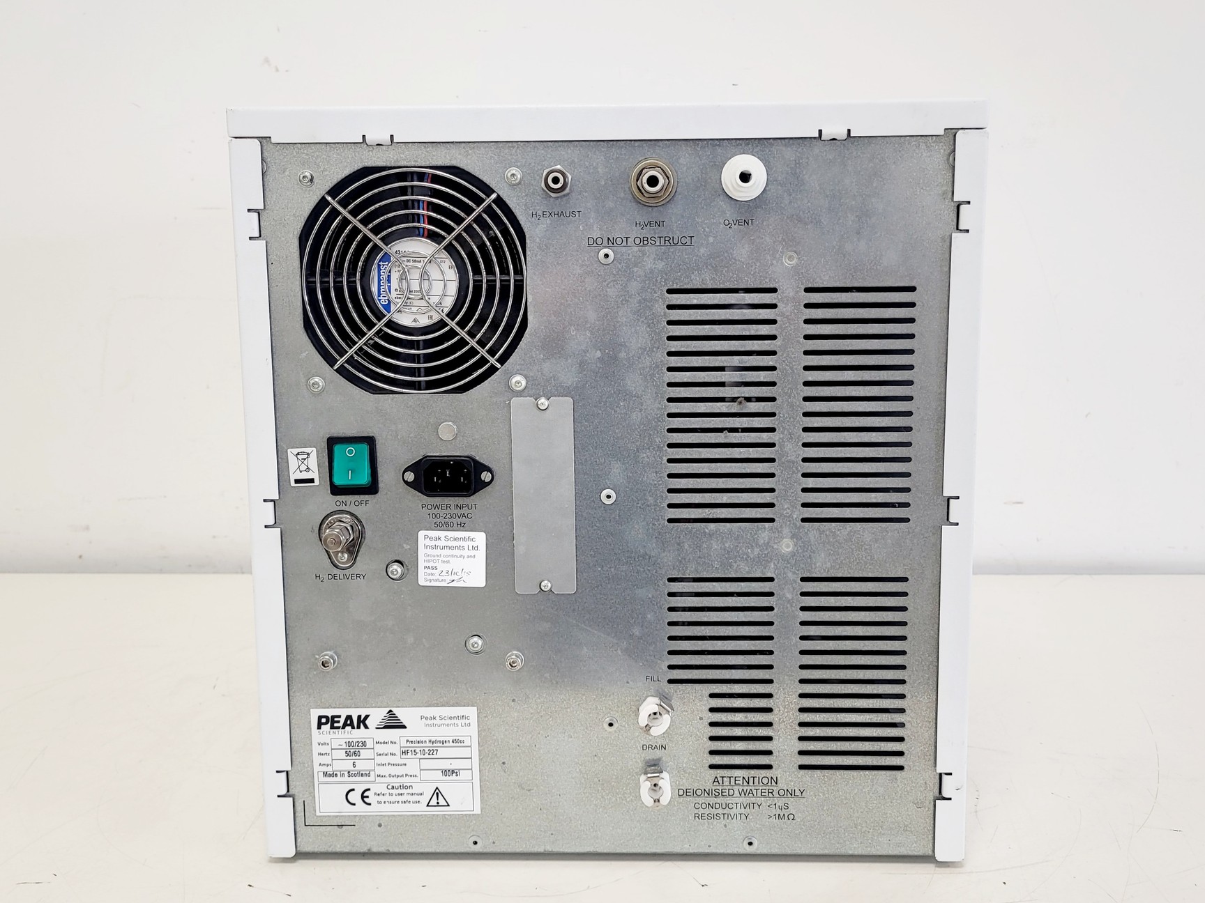 Image of Peak Hydrogen Generator Precision Hydrogen Trace 450cc
