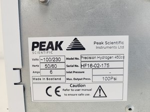 Thumbnail image of Peak Hydrogen Generator Precision Hydrogen 450cc