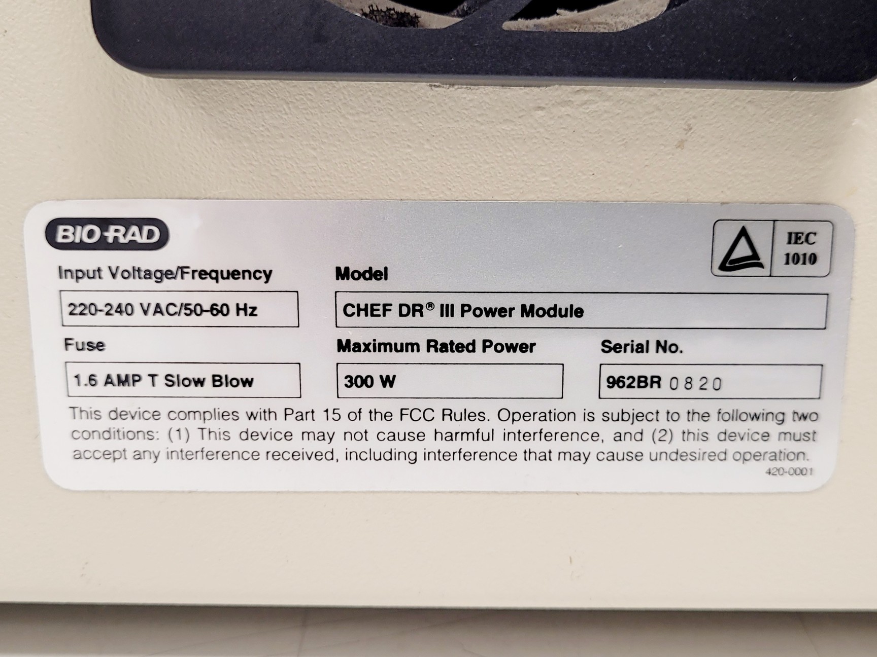 Image of BIO-RAD CHEF-DRIII w/ Electrophoresis Cell, Variable Speed Pump & Cooling Module