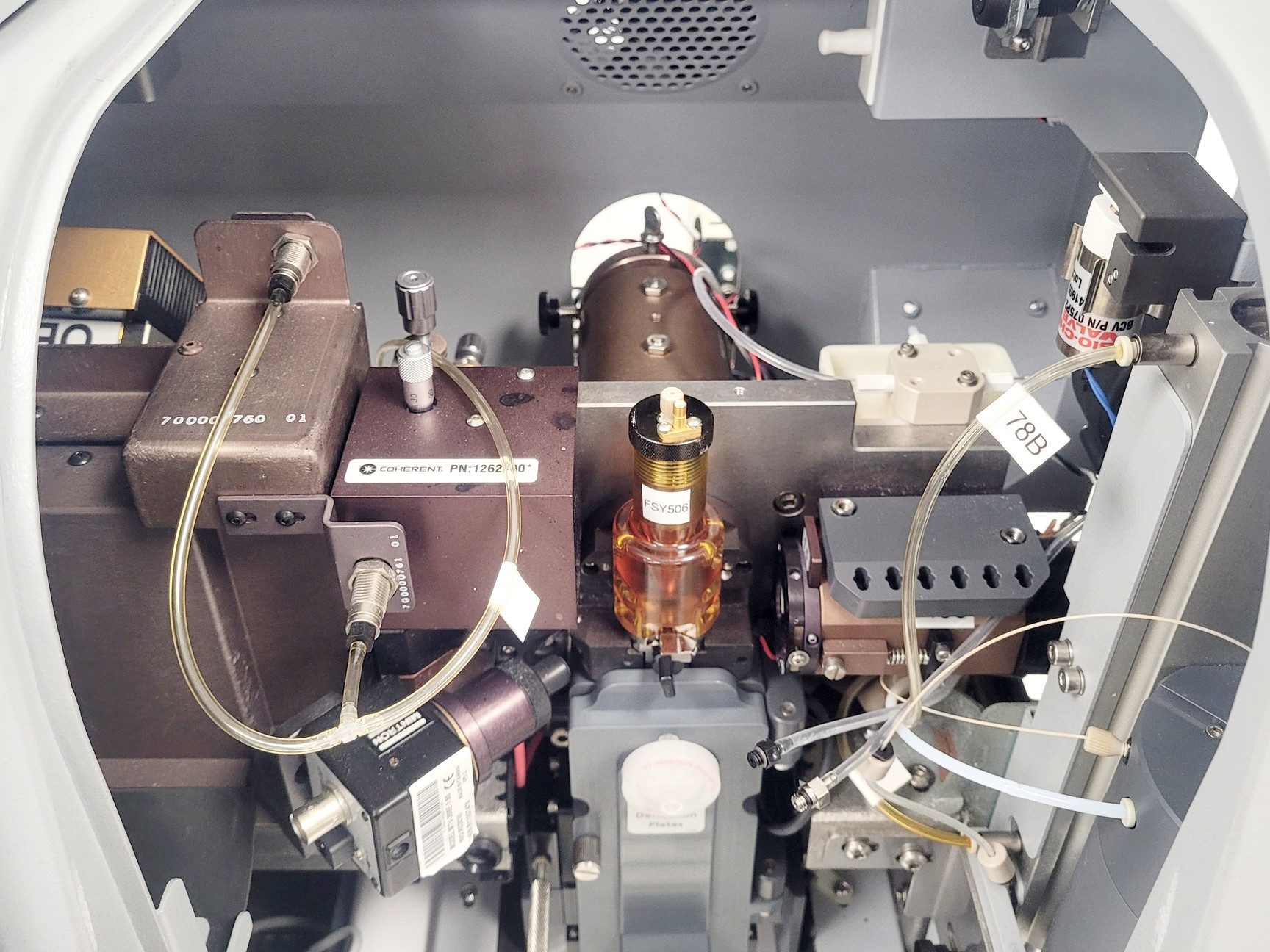 Image of BD FACSAria Fusion Cell Sorter SORP w/ BD-400 Biosafety Cabinet & Accessories