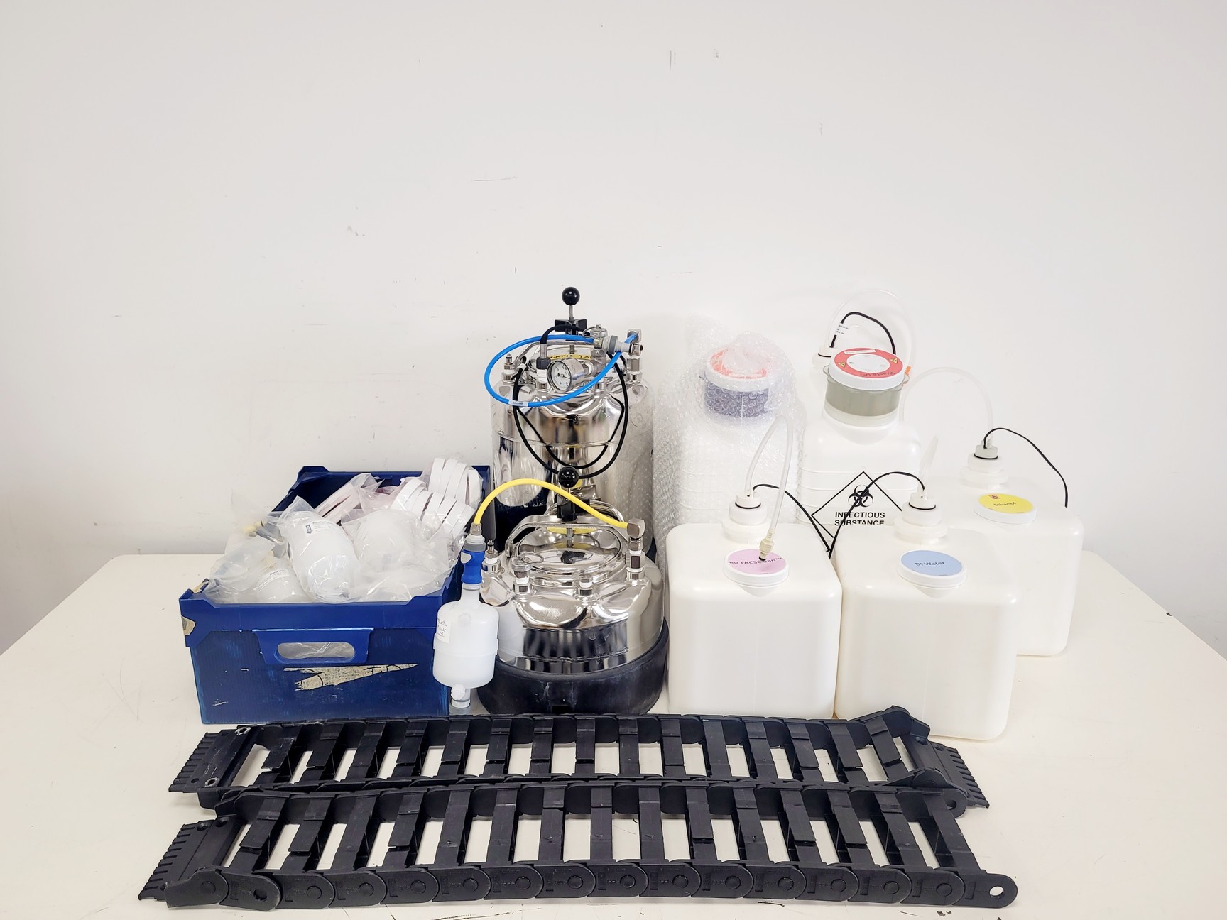 Image of BD FACSAria Fusion Cell Sorter SORP w/ BD-400 Biosafety Cabinet & Accessories