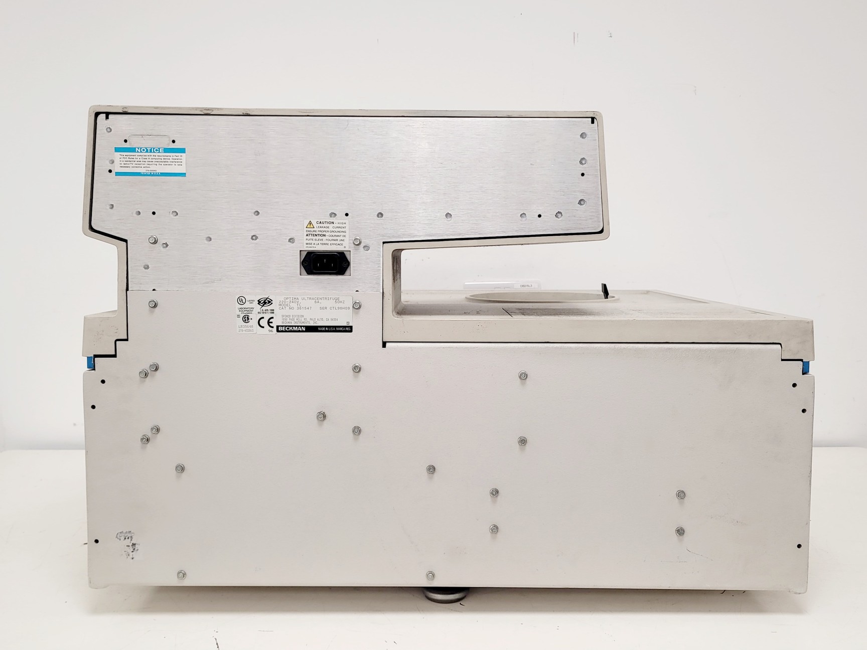 Image of Beckman Optima TL Ultracentrifuge w/ Beckman TLA 100.4 Rotor