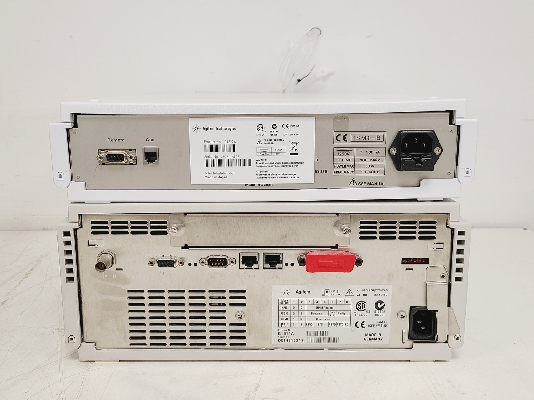 Image of Agilent 1100 Series HPLC System: G1322A, G1311A, G1314A, G1329A, G1330B & G1316A