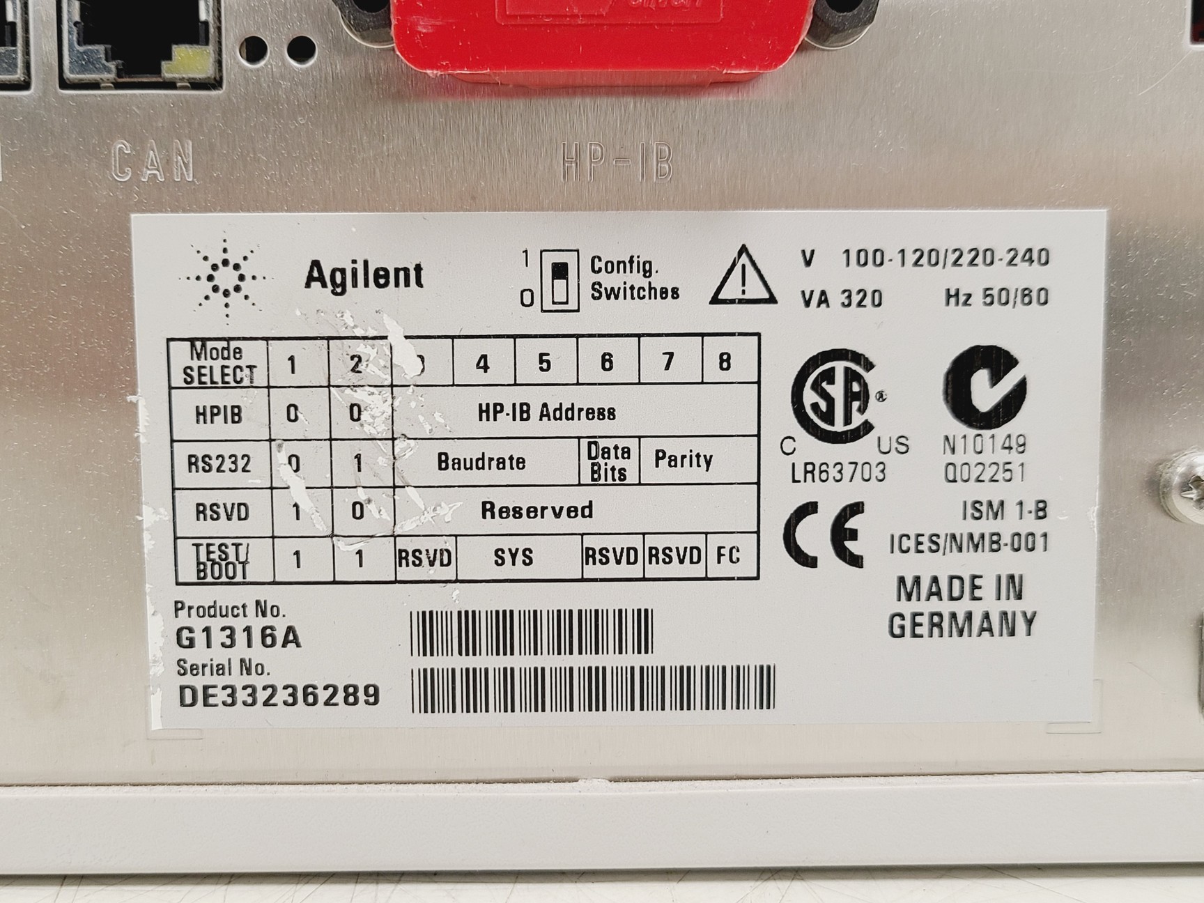 Image of Agilent 1100 Series HPLC System: G1322A, G1311A, G1314A, G1329A, G1330B & G1316A