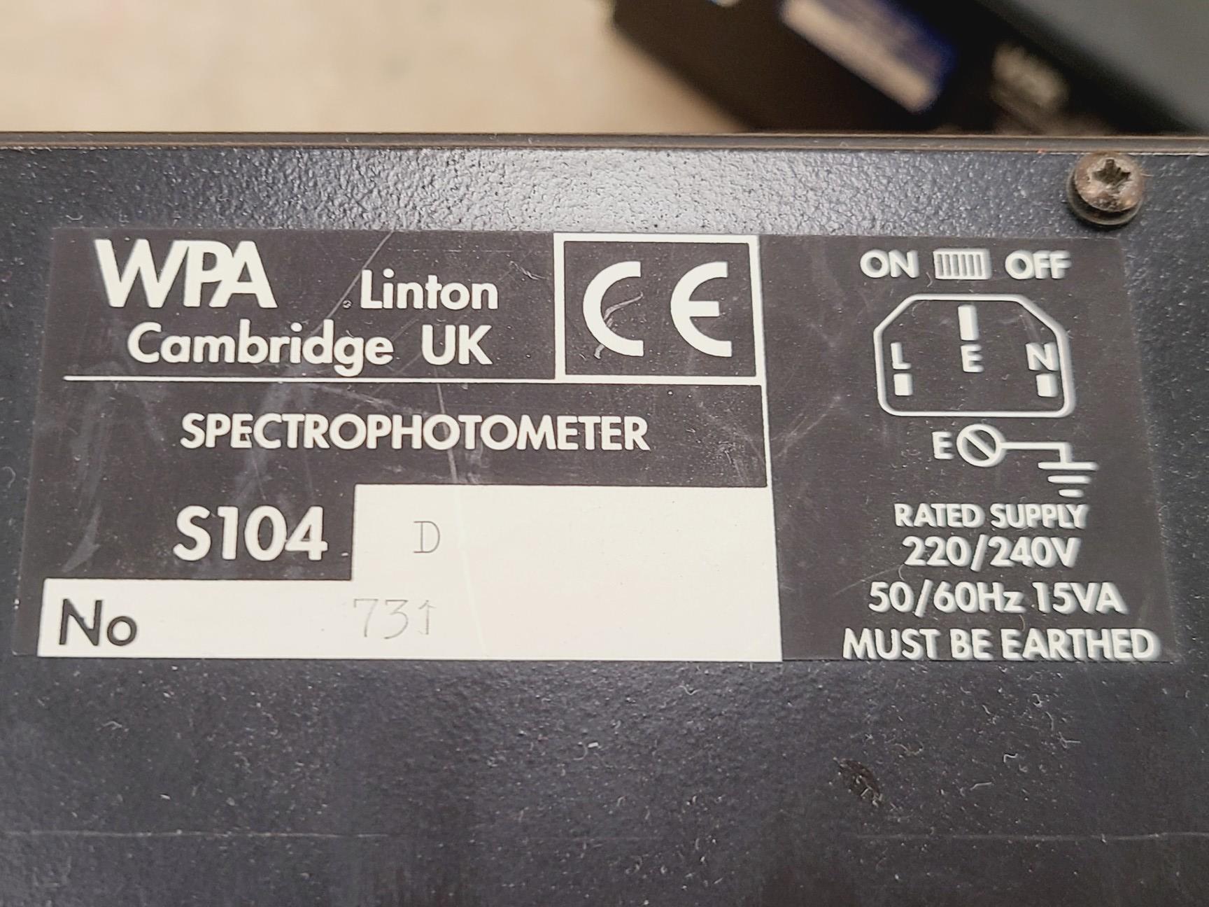 Image of Job Lot of 10 x WPA S104 Spectrophotometer