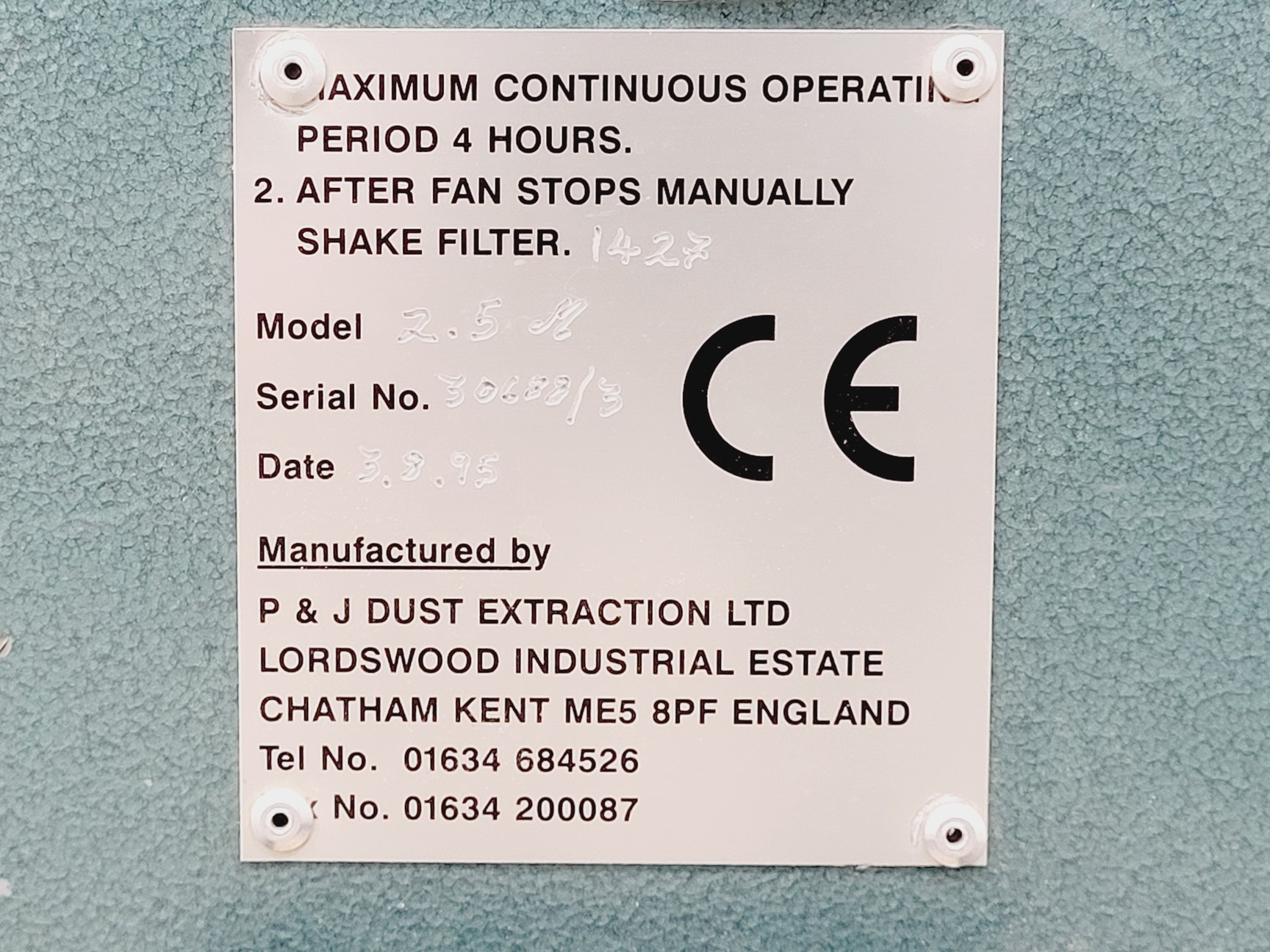 Image of P&J Dust Extraction Wood Extractor
