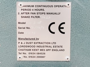 Thumbnail image of P&J Dust Extraction Wood Extractor