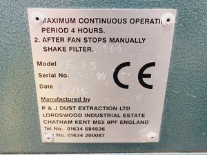 Thumbnail image of P&J Dust Extraction PJ1 1.5 Bag Extractor