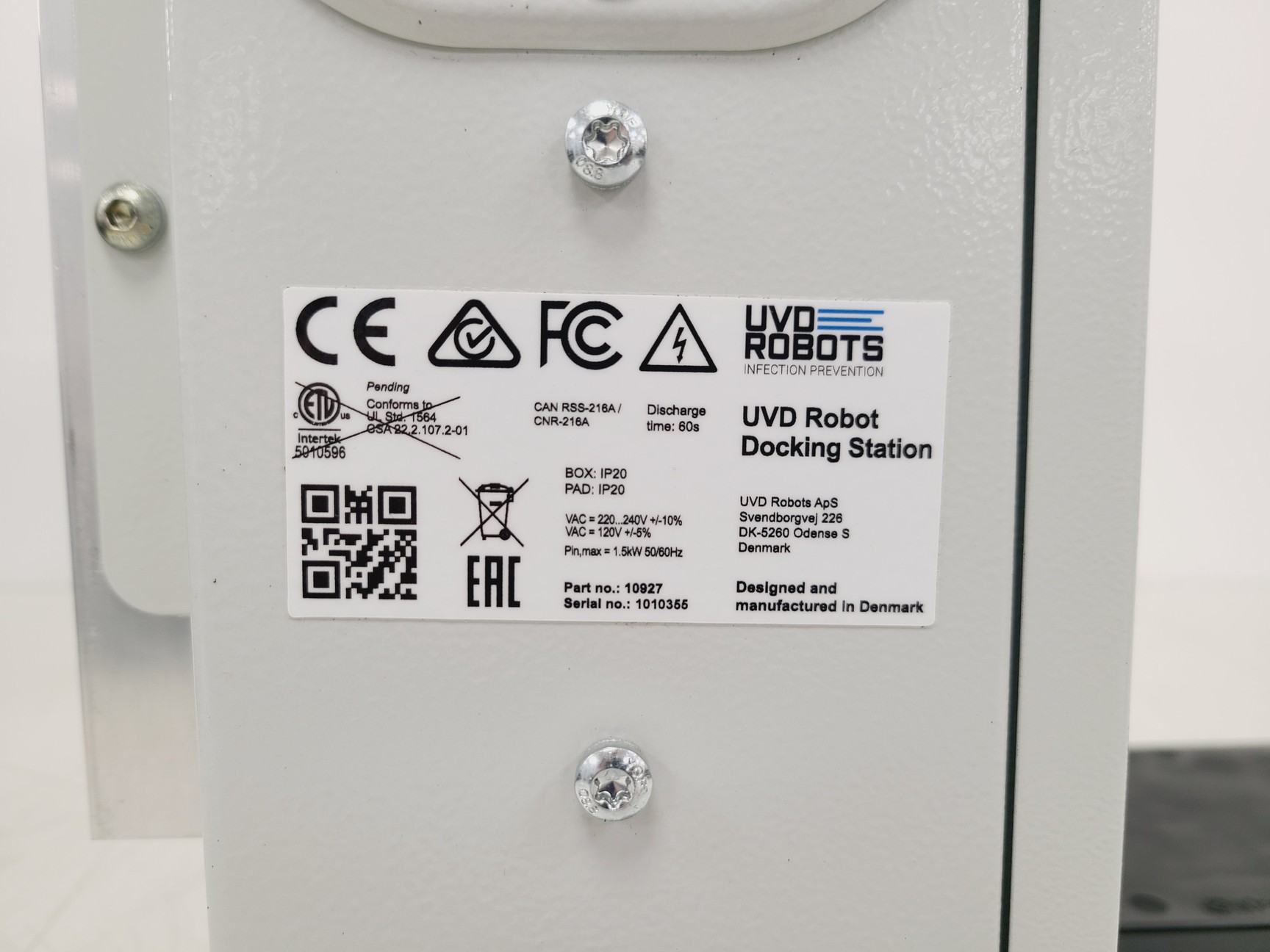 Image of Blue Ocean Robotics Model C UVD Autonomous UV-C Light Disinfection Robot 