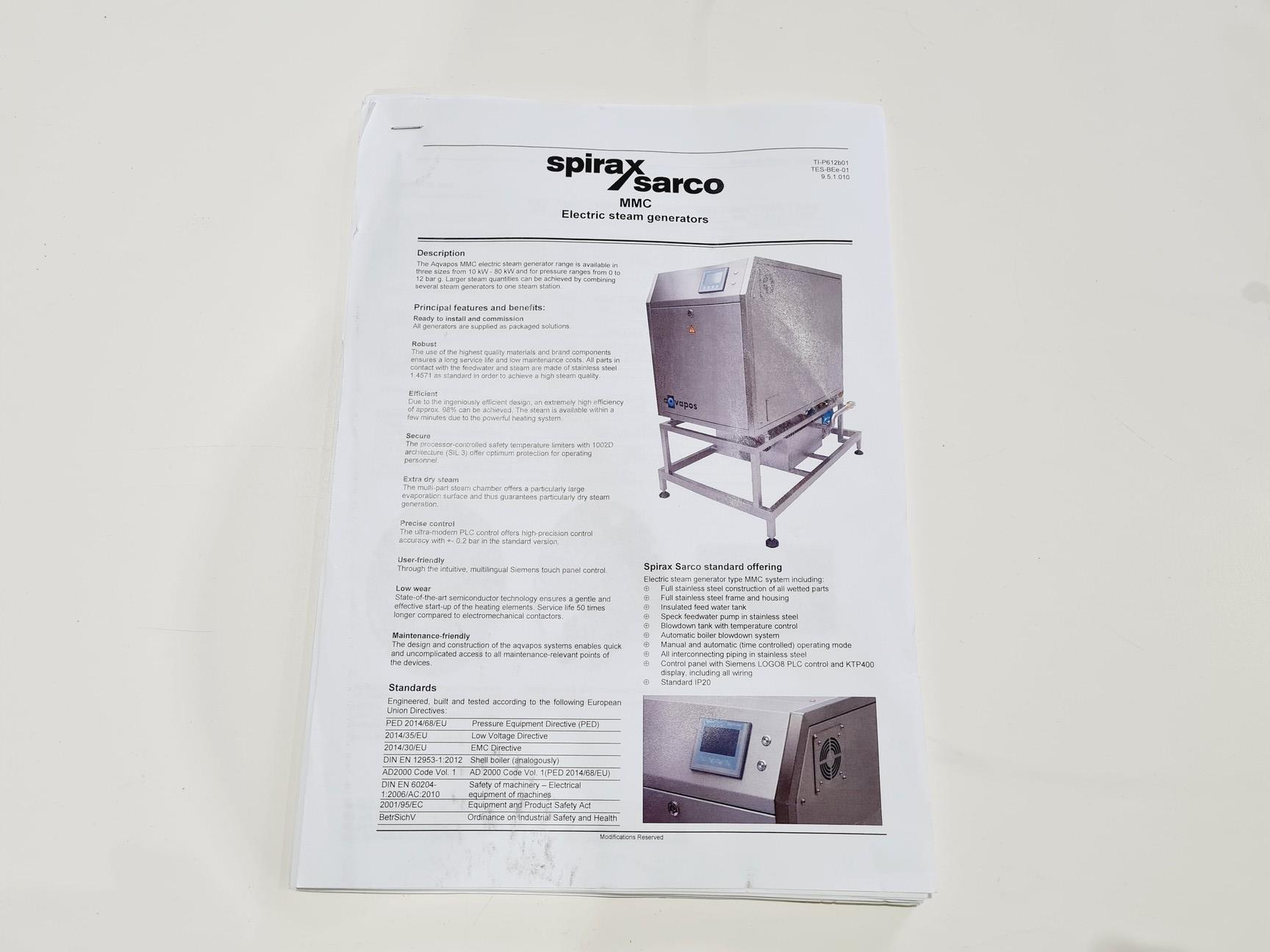 Image of Aqvapos Model: MMC4 Steam Generator