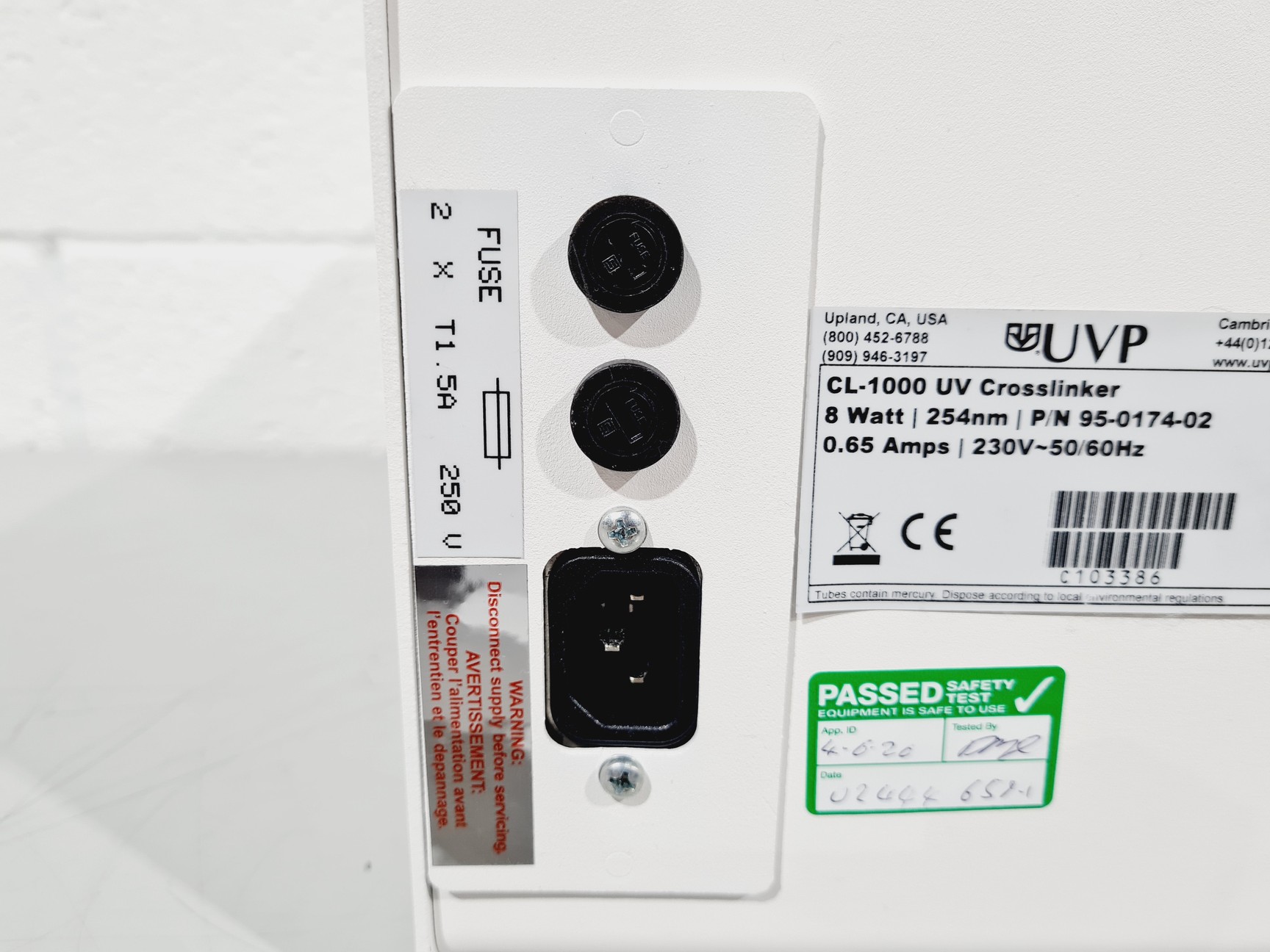 Image of UVP CL-1000 Ultraviolet Crosslinker