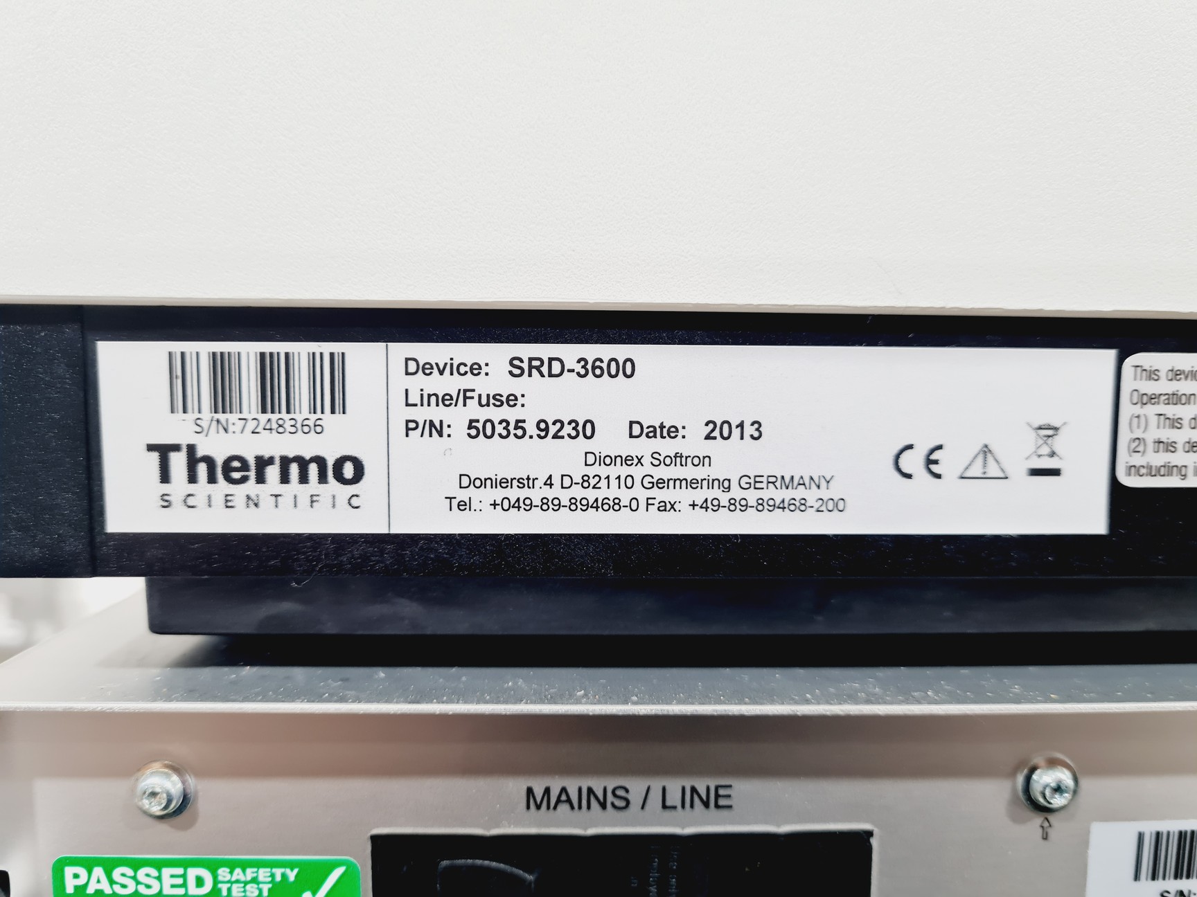 Image of Thermo Dionex UltiMate 3000 UHPLC System HPG-3400RS VWD-3400RS
