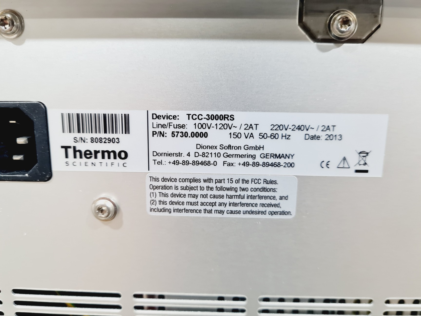 Image of Thermo Dionex UltiMate 3000 UHPLC System HPG-3400RS VWD-3400RS