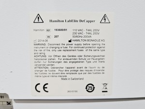 Thumbnail image of Hamilton LabElite DeCapper w/ Adapter Kit Lab