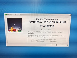 Thumbnail image of Mettler Toledo RC1 Reaction Calorimeter W/ Huber Unistat 141 Temp Controller