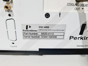 Thumbnail image of Perkin Elmer DSC 4000 Differentail Scanning Calorimeter System w/ PC & Software