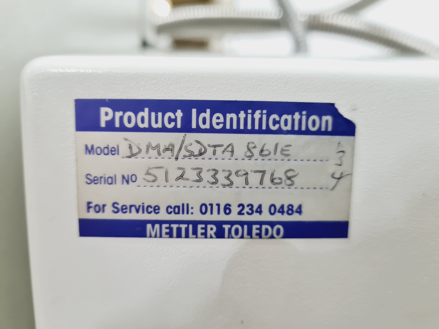Image of Mettler Toledo Model 861e DMA/SDTA Dynamic Mechanical Analysis Lab