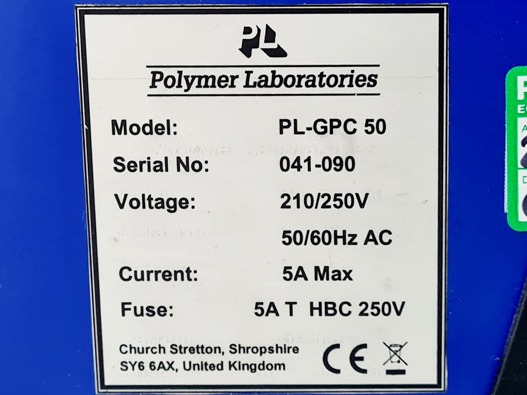 Image of Polymer Laboratories Gel Permeation Chromatography System PL-AS RT, PL-ELS 1000