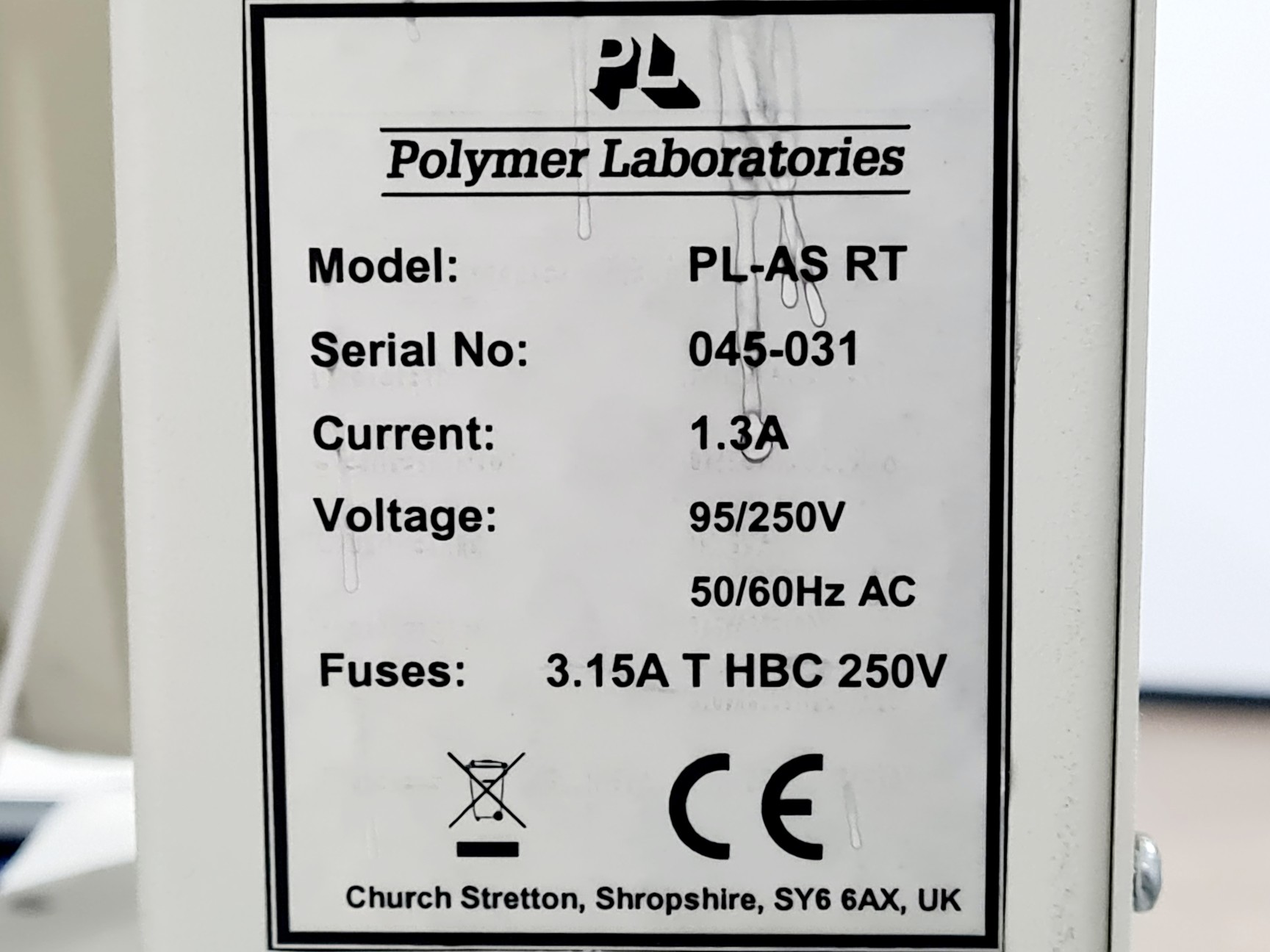 Image of Polymer Laboratories Gel Permeation Chromatography System PL-AS RT, PL-ELS 1000