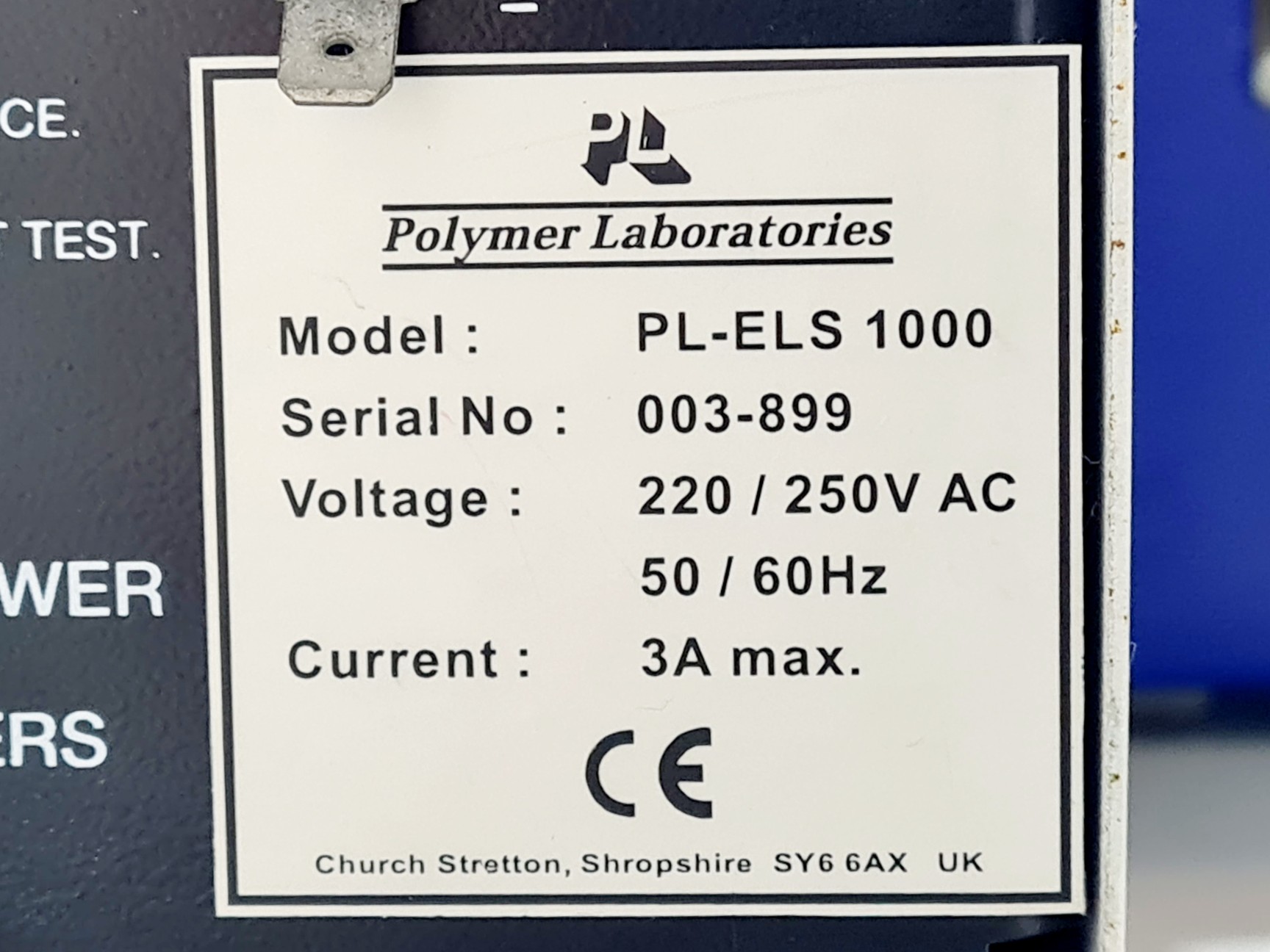Image of Polymer Laboratories Gel Permeation Chromatography System PL-AS RT, PL-ELS 1000