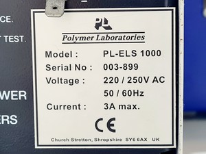 Thumbnail image of Polymer Laboratories Gel Permeation Chromatography System PL-AS RT, PL-ELS 1000