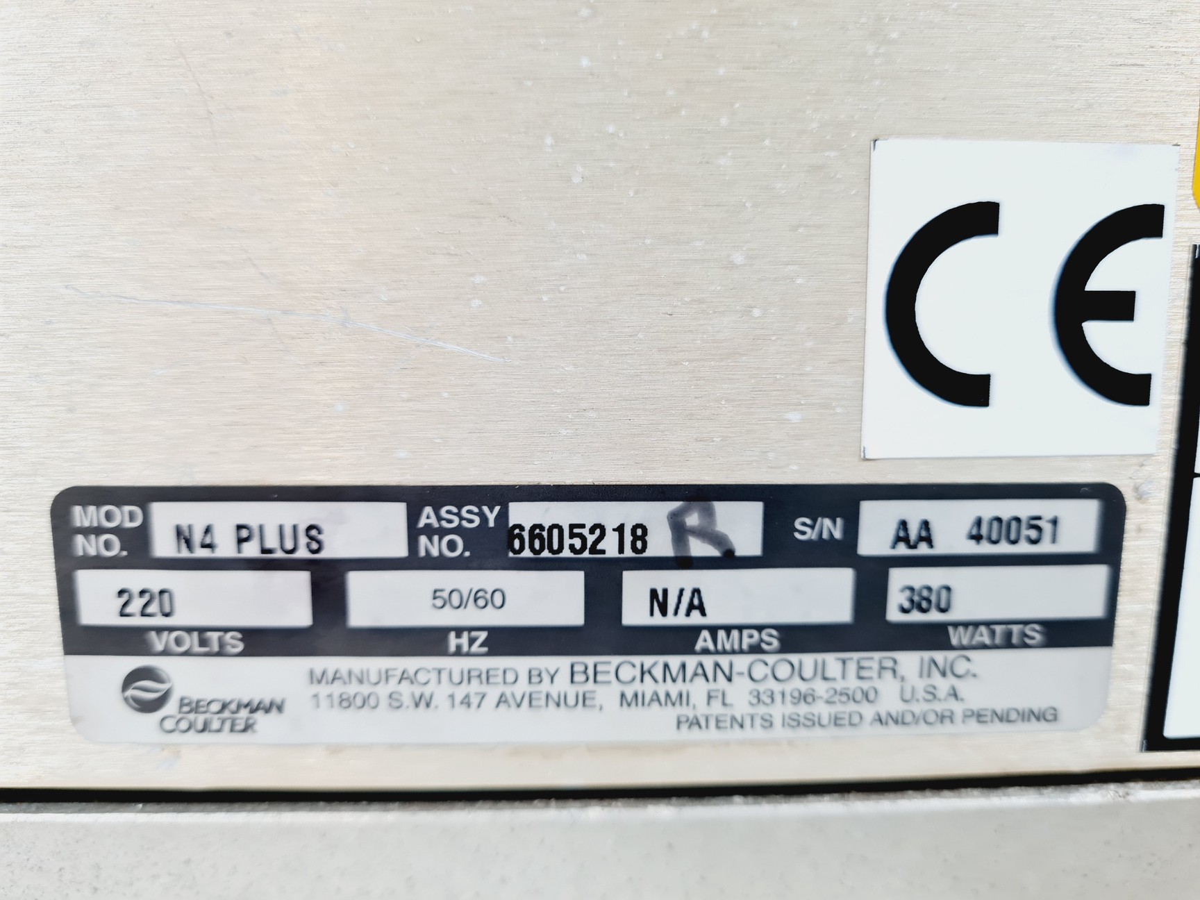 Image of Beckman Coulter N4 PLUS Particle Size Analyser Lab