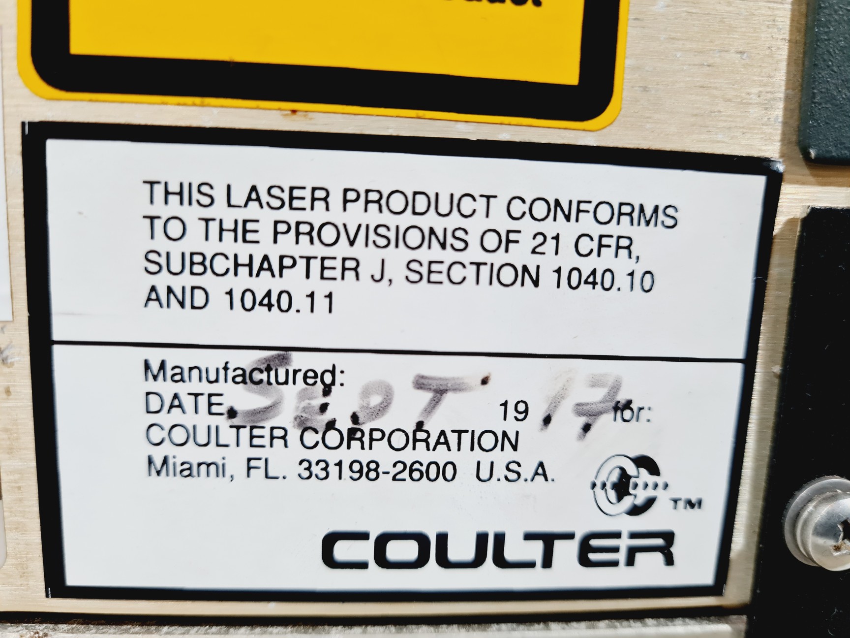 Image of Beckman Coulter N4 PLUS Particle Size Analyser Lab