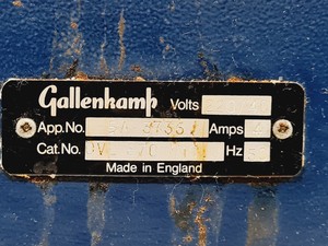 Thumbnail image of Gallenkamp Vacuum Oven with Jigtool Single Stage High Vacuum Pump