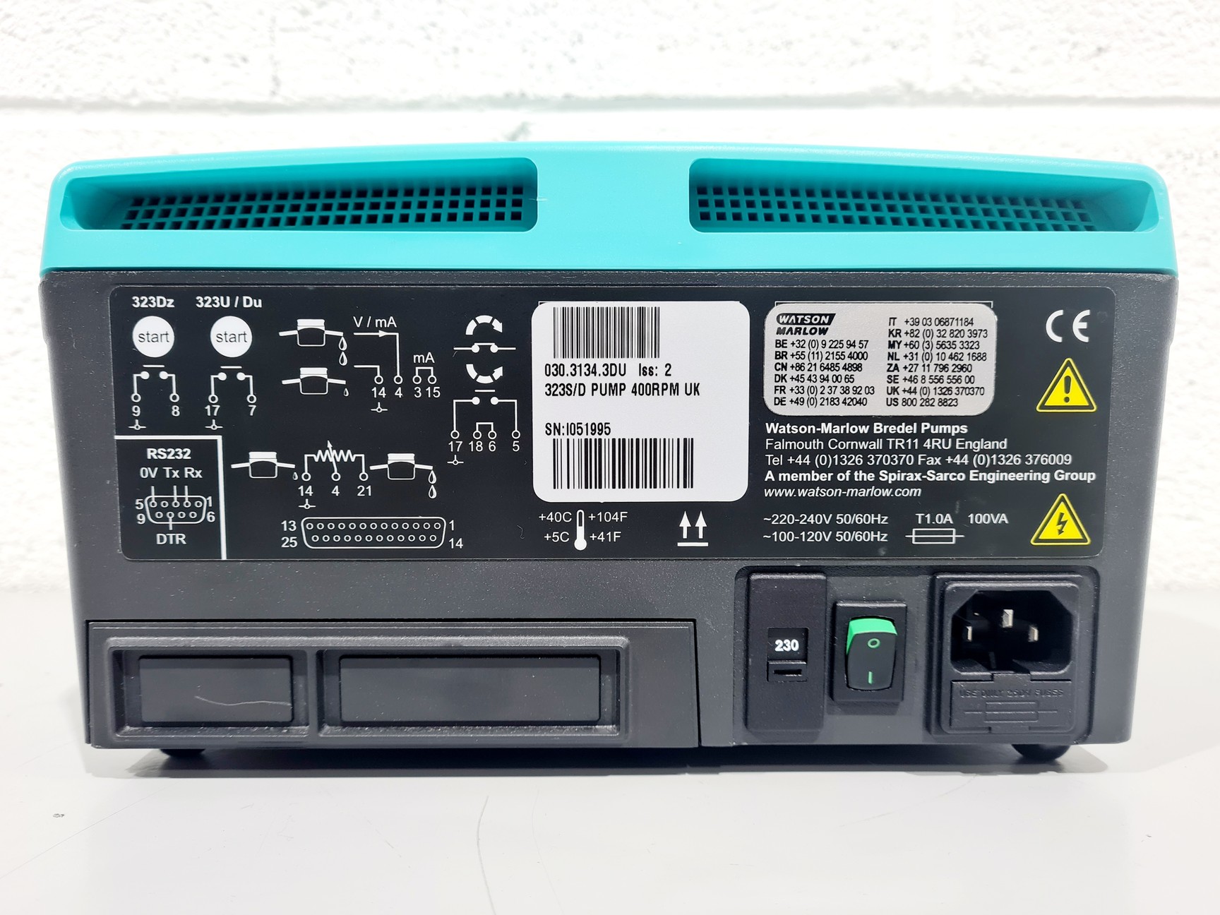 Image of Watson Marlow 323S/D Laboratory Peristaltic Pump Lab