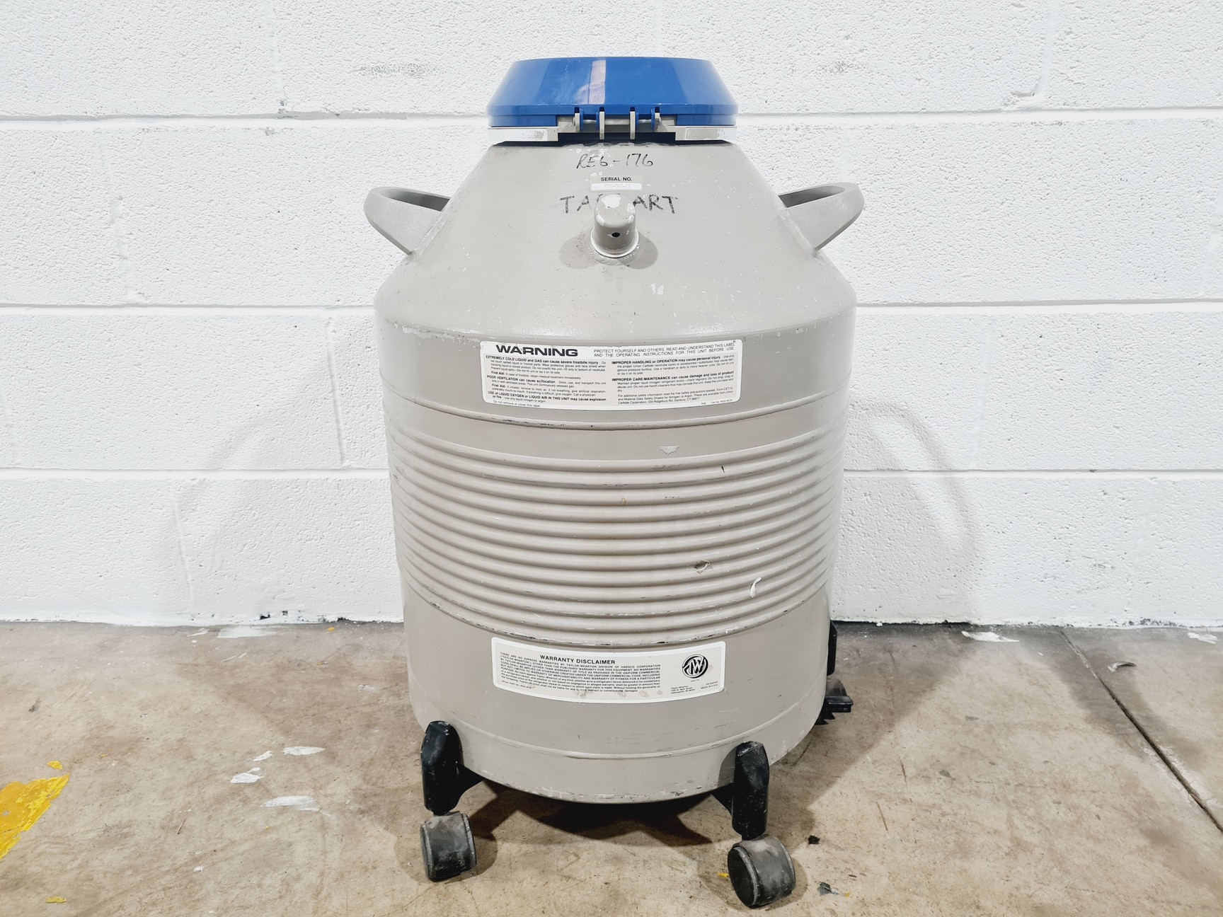 Image of Taylor-Wharton 35-HC Liquid Nitrogen Sample Storage Dewar Lab