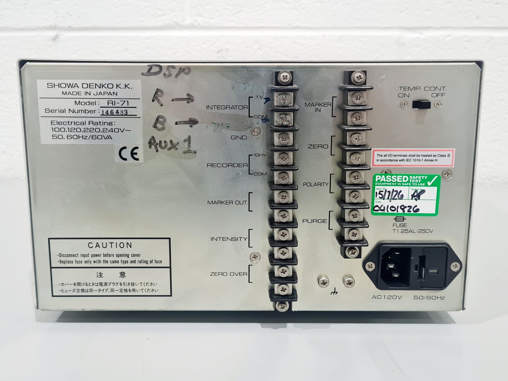 Image of Perkin Elmer RI-71 Series 200 Refractive Index Detector HPLC Lab