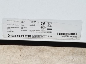 Thumbnail image of Binder CO2 Incubator Model C150