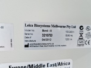 Thumbnail image of Leica BOND-III Fully Automated IHC and ISH Staining System Lab