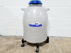 Image of Taylor-Wharton HC35 Nitrogen Dewar w/ Trolley 