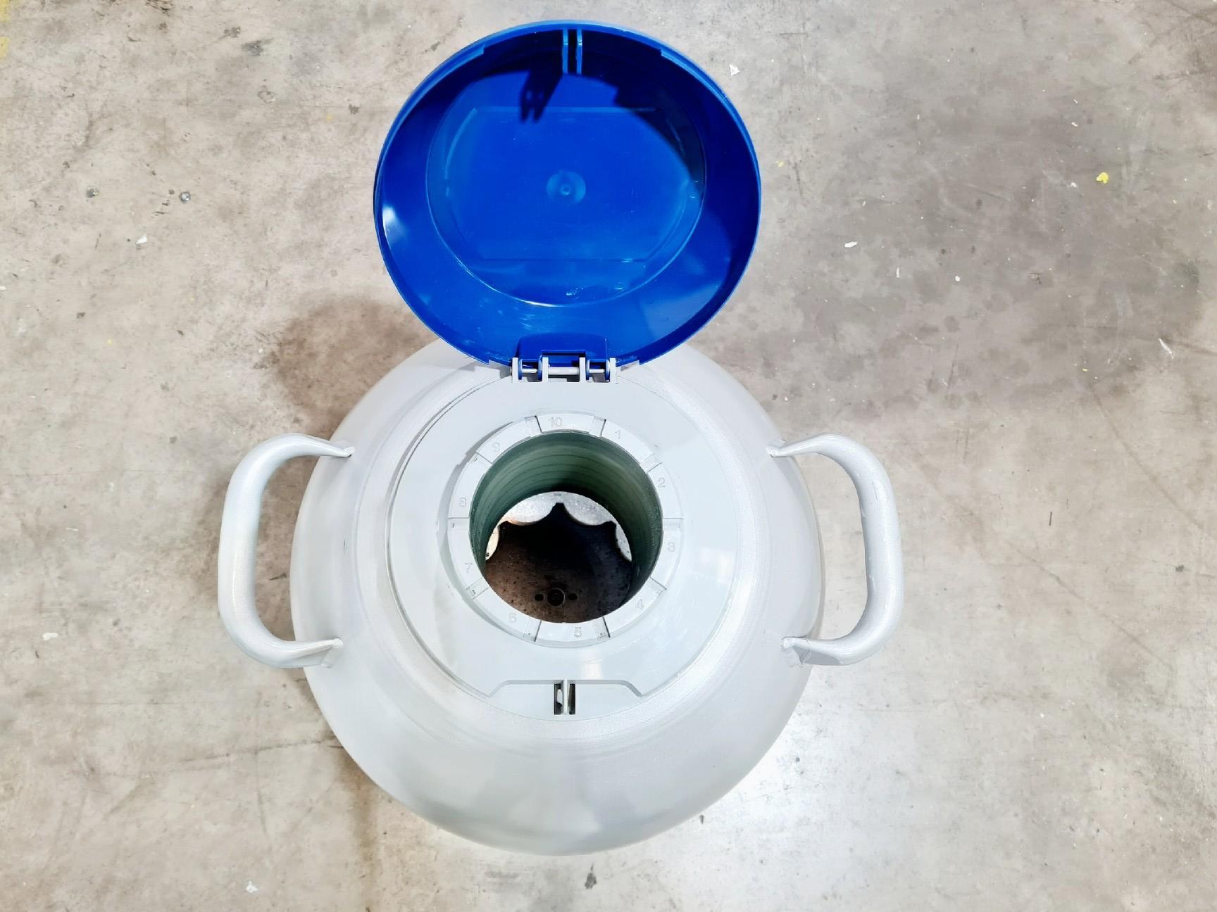Image of Taylor-Wharton HC35 Nitrogen Dewar w/ Trolley 