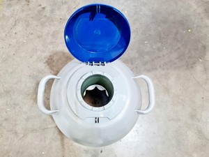 Thumbnail image of Taylor-Wharton HC35 Nitrogen Dewar w/ Trolley 