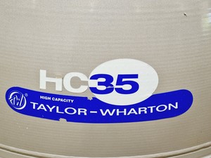 Thumbnail image of Taylor-Wharton HC35 Nitrogen Dewar w/ Trolley 