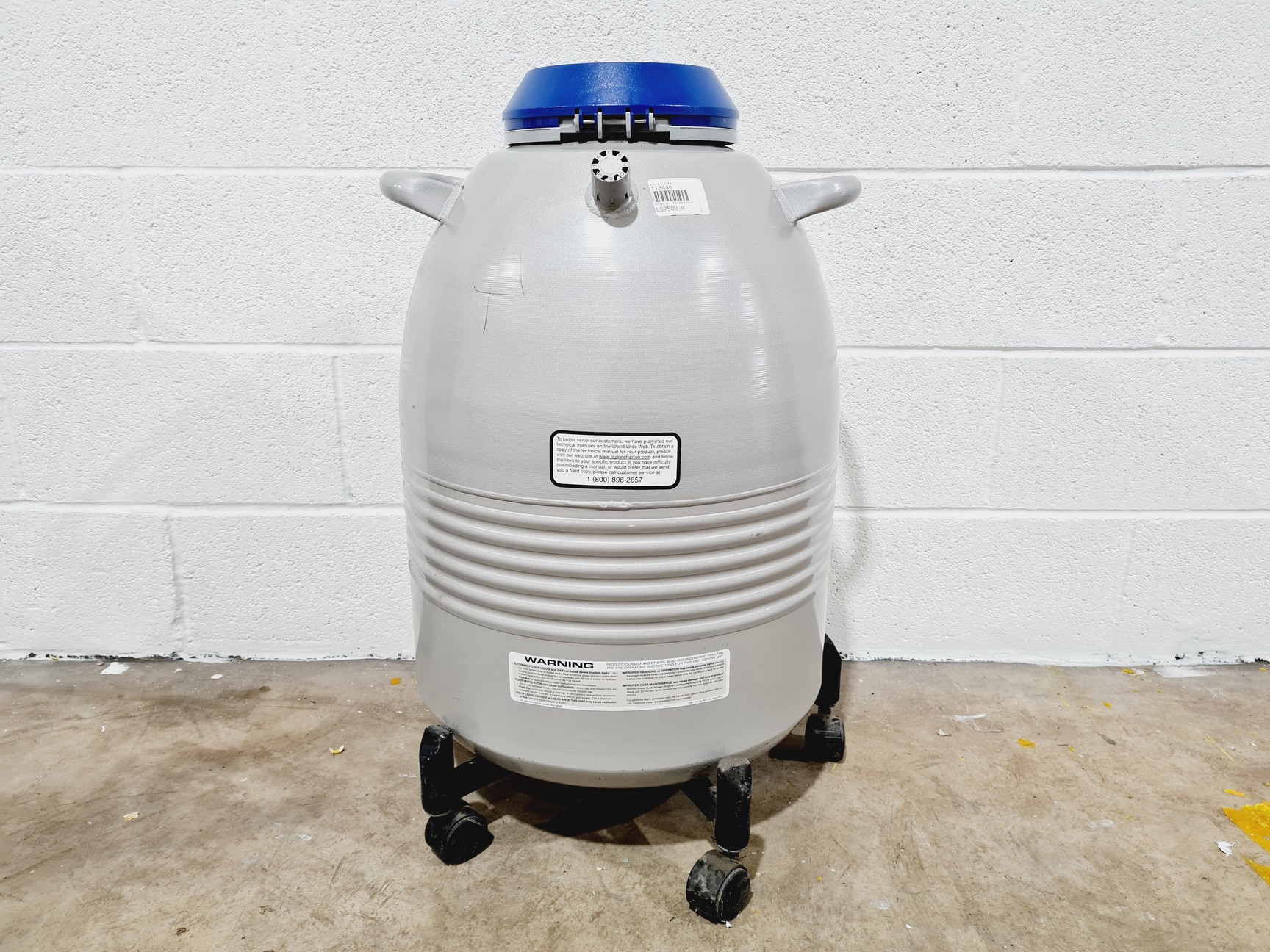 Image of Taylor Wharton LS750 Liquid Nitrogen Dewar w/ Trolley
