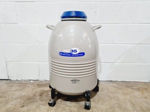 Image of Taylor-Wharton HC35 Nitrogen Dewar w/ Trolley