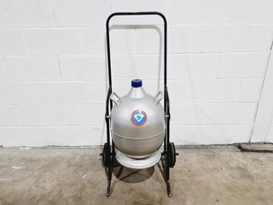 Image of Statebourne Cryogenics Nitrogen Dewar w/ Trolley