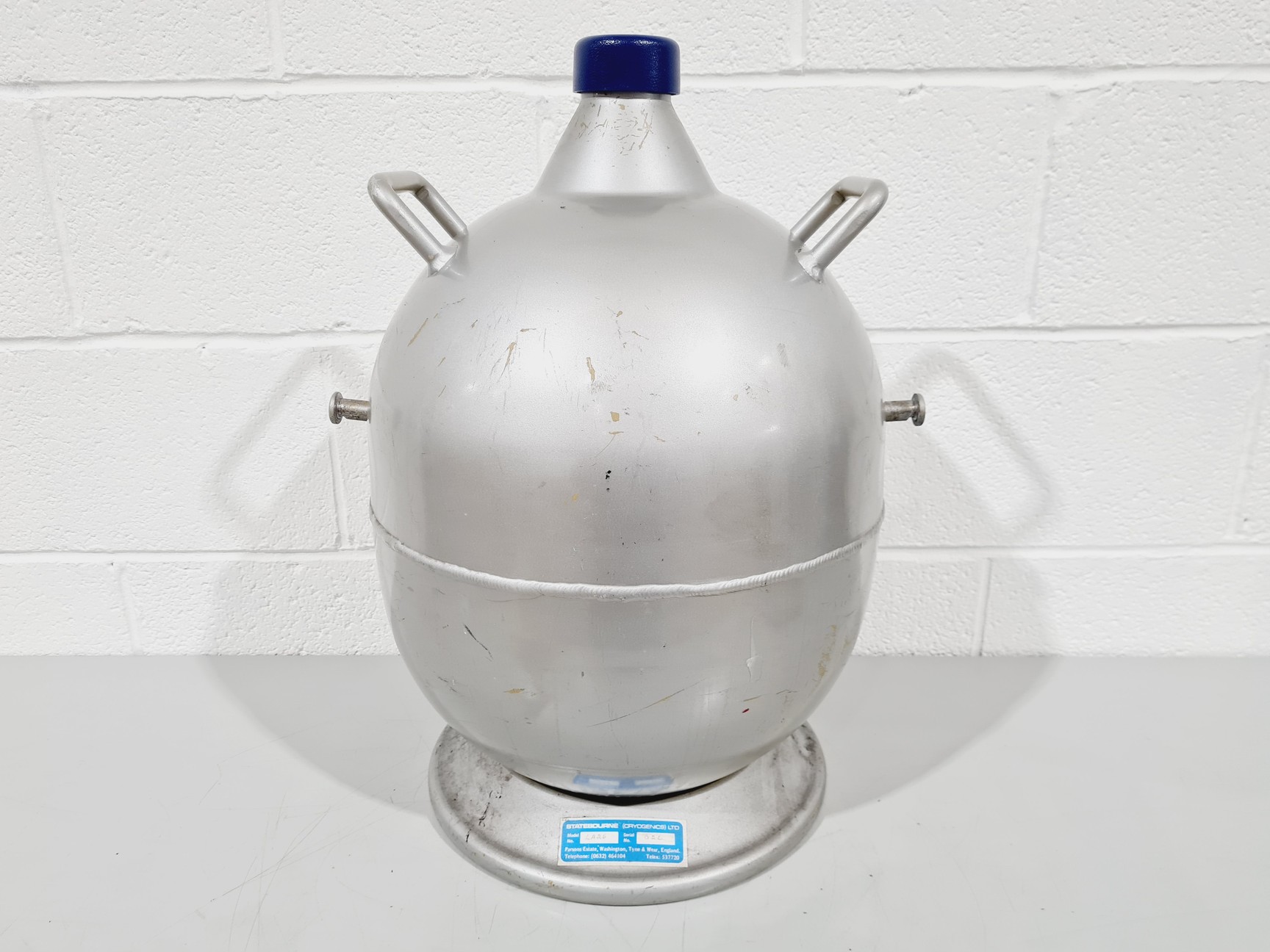Image of Statebourne Cryogenics Nitrogen Dewar w/ Trolley