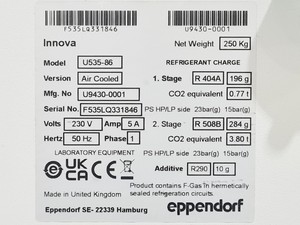 Thumbnail image of New Brunswick Innova U535-86 Ultra-low Temp Freezer