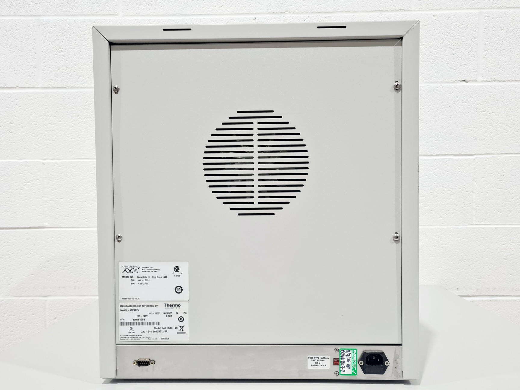 Image of Affymetrix GeneChip Hybridization Oven 645 Lab