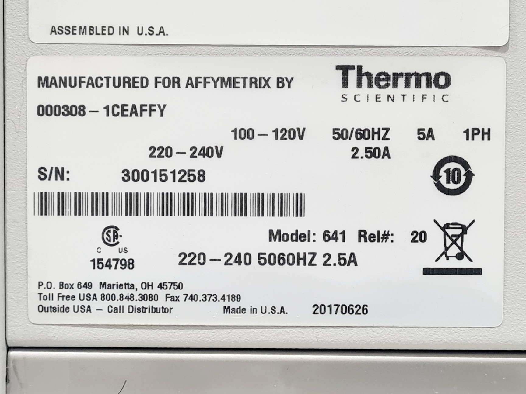 Image of Affymetrix GeneChip Hybridization Oven 645 Lab