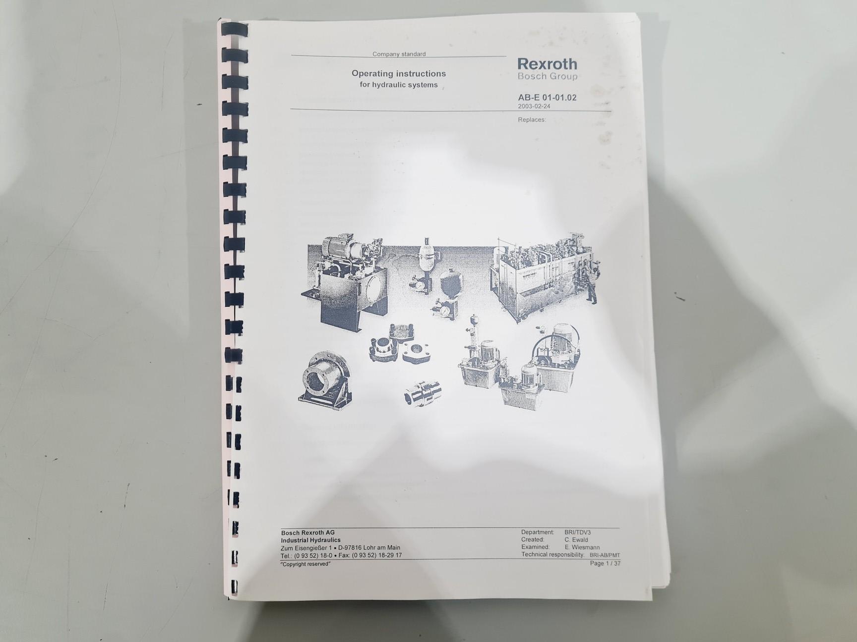 Image of Rexroth Hydraulic Power Pack A4VSO 125 DRG Pump Unit