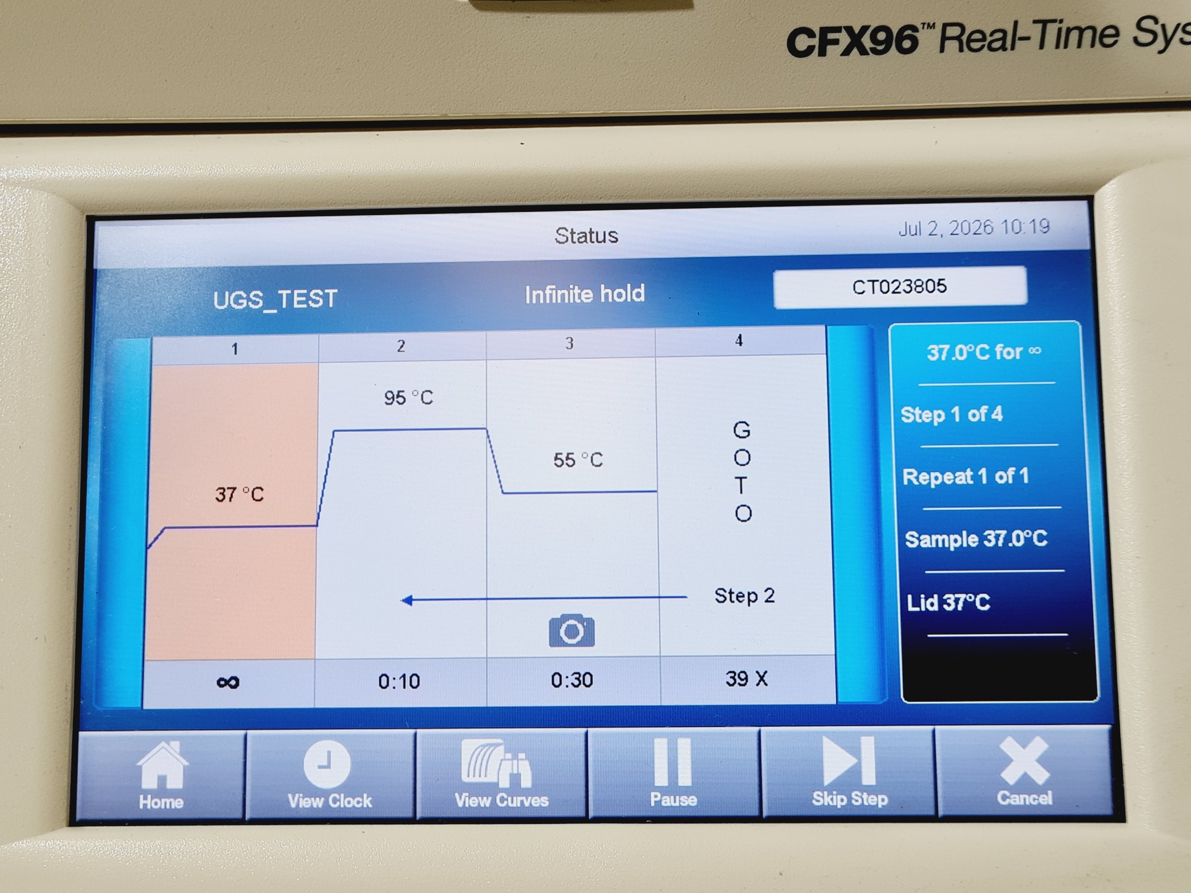 Image of Bio-Rad C1000 Touch w/ CFX96 Real-Time System PCR Machine Lab