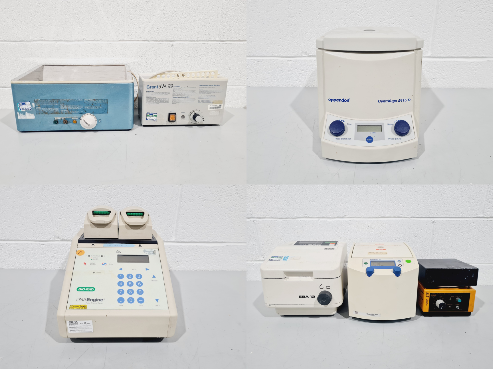 Image of Mixed Job Lot of Laboratory Equipment - Grant, Clifton, Stuart, Eppendorf