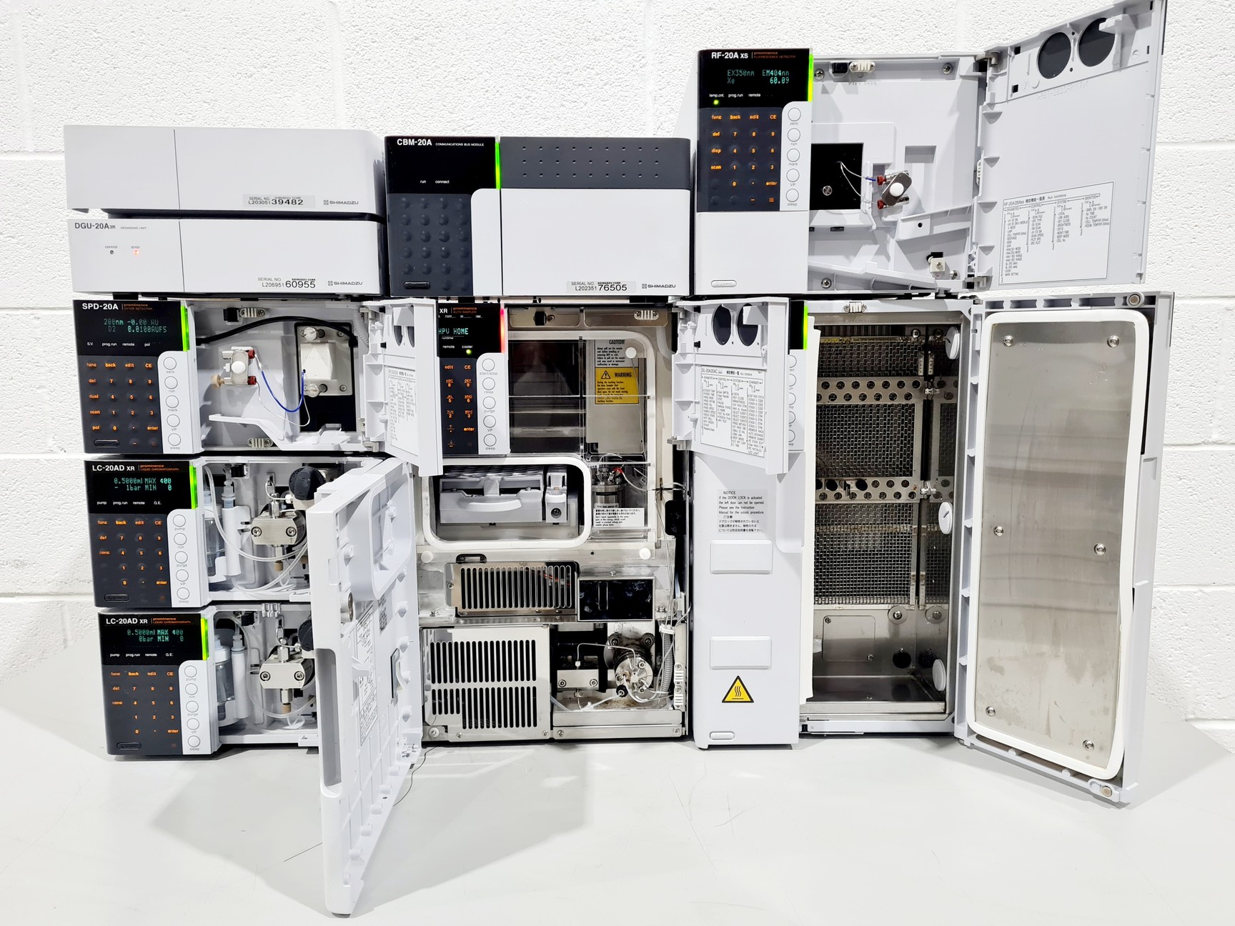 Image of Shimadzu Prominence HPLC System SIL-20AC/CT0-20AC/DGU-20A3R/SPD-20A/RF-20A/LC-20
