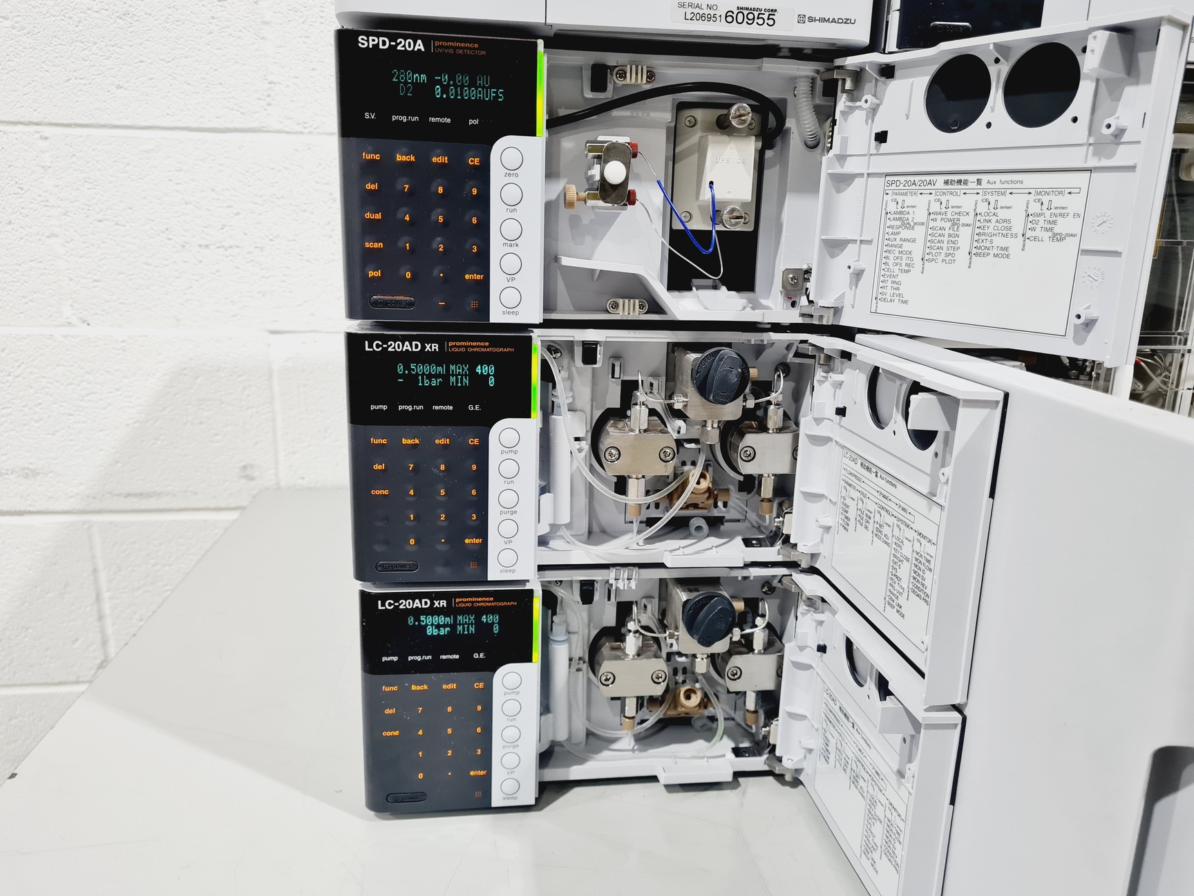 Image of Shimadzu Prominence HPLC System SIL-20AC/CT0-20AC/DGU-20A3R/SPD-20A/RF-20A/LC-20